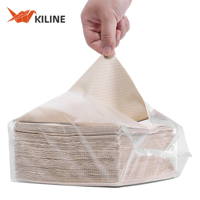 Heavy Duty 4 Ply Reinforced Industrial Wiping Paper For Cleaning Brown Color