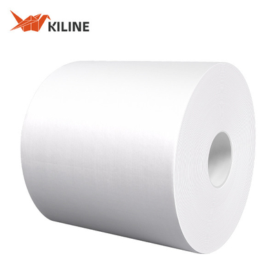 OEM Nonwoven Industrial Cleaning Paper Jumbo Roll Absorbent White 60gsm