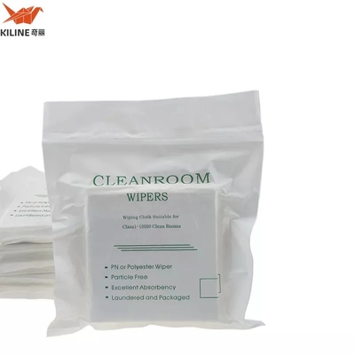 Lint Free Laser Cut 120gsm 9*9inch Wiper 100% Polyester Cleaning Wipes Lint Free Wipes Cleanroom Wiper
