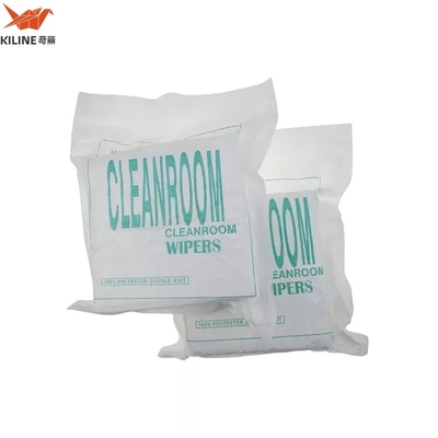 Lint Free Laser Cut 110gsm 9*9inch Wiper Polyester Cleanroom Wiper for Lab Equipment Cleaning