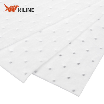 Custom Logo White Oil Absorbent Pads Heavyweight Oil Only Absorbent Mats