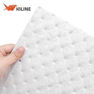 OEM Double Weight White Oil Sorbent Pad 200gsm Industrial Absorbent Pads