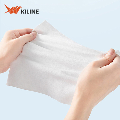 Custom Logo White Disposable Facial Tissue Paper 70gsm 80 Sheets