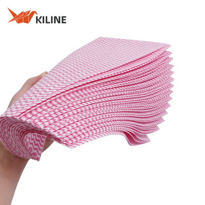 Customizable Reusable Kitchen Towel Roll Color Coded Cleaning Cloths 80gsm