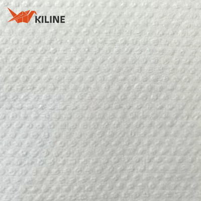White 60gsm Disposable Kitchen Towels In Roll With Wood Pulp And PP Material