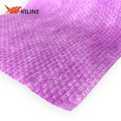 Disposable Household Cleaning Cloths Purple Color Wood Pulp PP Material 55gsm