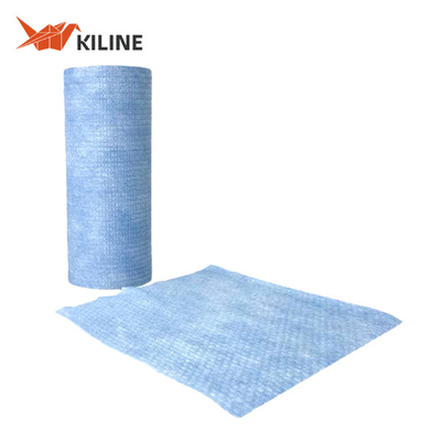 Wood Pulp PP Blend Household Cleaning Cloths Disposable Blue Color
