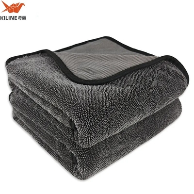 Microfiber 40*60cm 600 Gsm Wash Car Care Microfibre Detailing Auto Micro Fiber Cloths Cleaning Twisted Loop Drying Towels