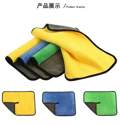 Car Polishing Waxing Towel Super Quality Microfiber Double Sided Coral Fleece Kitchen Customized Printing Designs