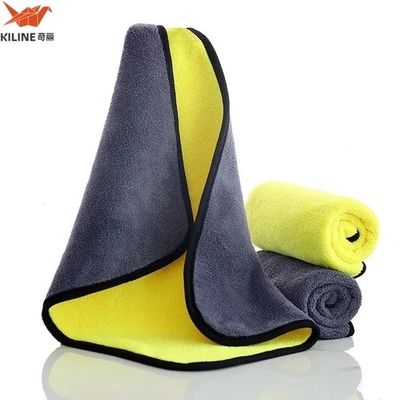 Car Polishing Waxing Towel Super Quality Microfiber Double Sided Coral Fleece Kitchen Customized Printing