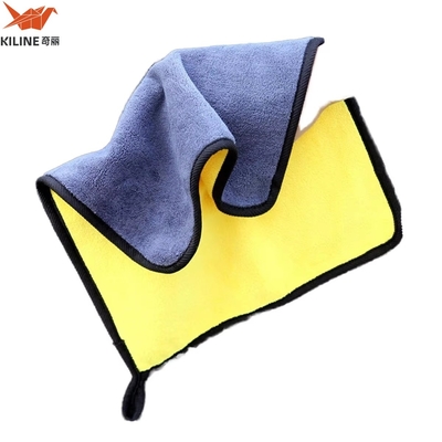Wholesale Coral Fleece Microfiber Car Wash Towel Super Absorbent 40*40cm Custom Embroidery logo Microfiber