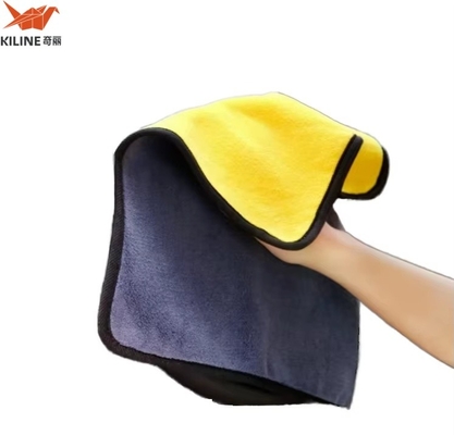 Customized Car Wash Microfiber Towel Absorbent Multi Color Plush Dual Sides for Car Clean Drying Coating Towel
