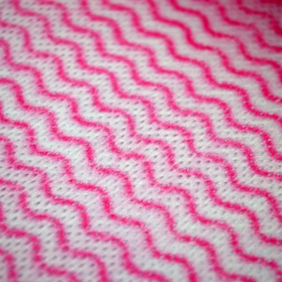 KILINE Spunlace Nonwoven Kitchen Wipes Disposable Multi Color Wavy Line Polyester Viscose Home Cleaning Wipes