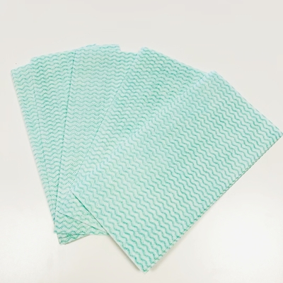 KILINE Spunlace Nonwoven Kitchen Wipes Disposable Multi Color Wavy Line Polyester Viscose Home Cleaning Wipes
