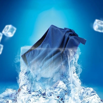 KILINE Custom Package Pattern Soft Breathable Quick Drying Recycled Plastic Microfiber Ice Cold Towels