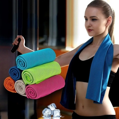Soft Breathable Chilly Microfiber Ice Towel For Yoga Sport Running Gym Workout Camping