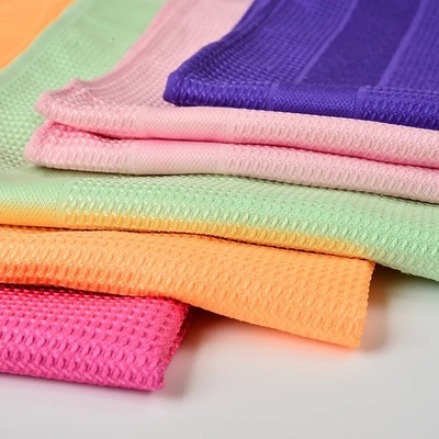 Microfiber Household Cleaning Cloths Waffle Tea Towel 40*60cm