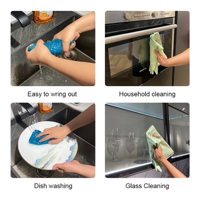 Microfiber Household Cleaning Cloths Waffle Tea Towel 40*60cm