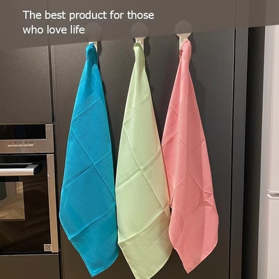 Microfiber Household Cleaning Cloths Waffle Tea Towel 40*60cm
