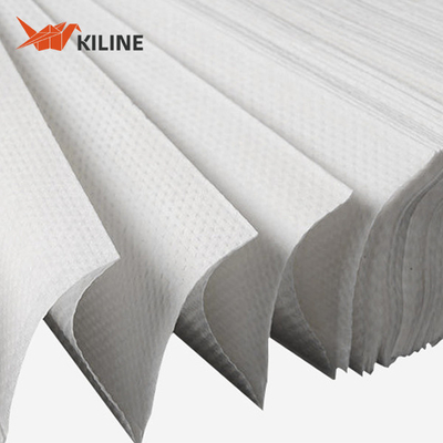 White Color V Fold Quilted Laminated 40gsm OEM Virgin Wood Pulp Paper Hand Towels