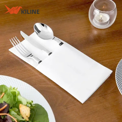 Disposable Folding Paper Napkins Pocket Cloth Style For Party And Bathroom Decor