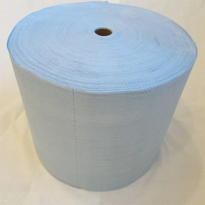 Rotolo di salviette umidificate in tessuto non tessuto di grado industriale blu 80-89 gsm, salviette per la pulizia industriale per impieghi gravosi