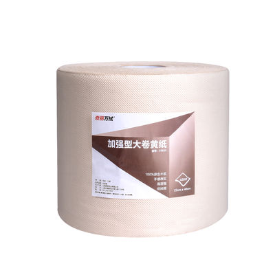Reusable Wood Pulp Industrial Cleaning Paper Wipe in 23x40cm/sheet Jumbo Roll