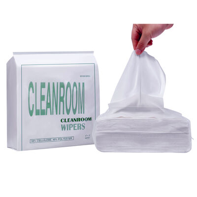 Premium 50GSM Low-linting Eco-Friendly Nonwoven Cleanroom Wipes for ISO Class 5 Environments