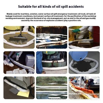 KILINE Industrial 7.6*1.2m Oil Suction Cotton Strip for Water Surface Oil Spill Containment in Emergency Offshore Situations