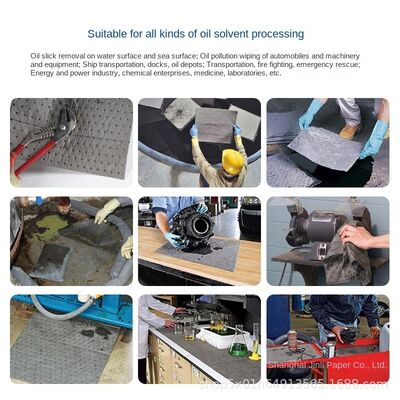 KILINE 30% Discount Gray Film Carbon Fiber Fabric Oil Absorbent Wipe with Pressure Point Adsorption for Industrial Cleaning